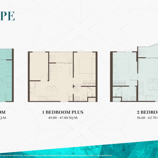 The Title KUARTZ, 1 bedroom apartments - from 31 m² to 48 m²