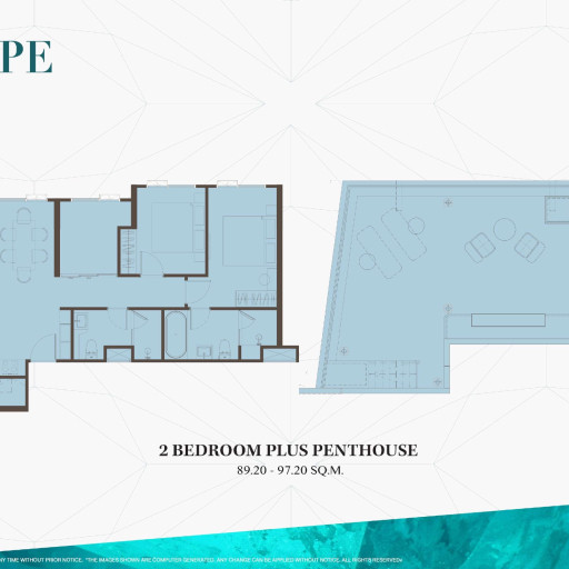 The Title KUARTZ, 2 bedroom apartments - from 56 m² to 97 m²